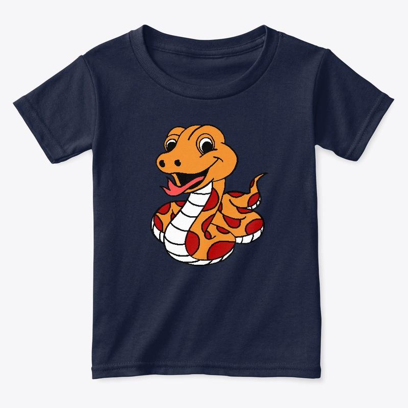 Kids T-Shirt Orange Snake